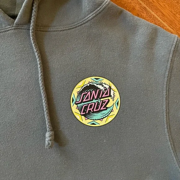 Santa Cruz Gray Skate Hoodie - Size M - Picture 5 of 10